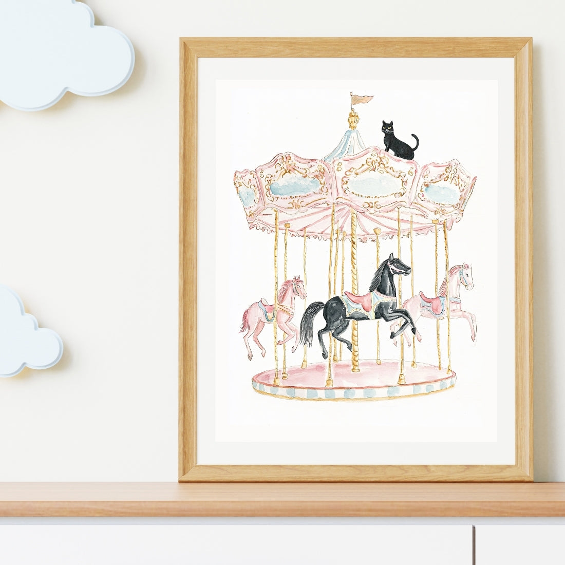 Vintage Karusell Plakat