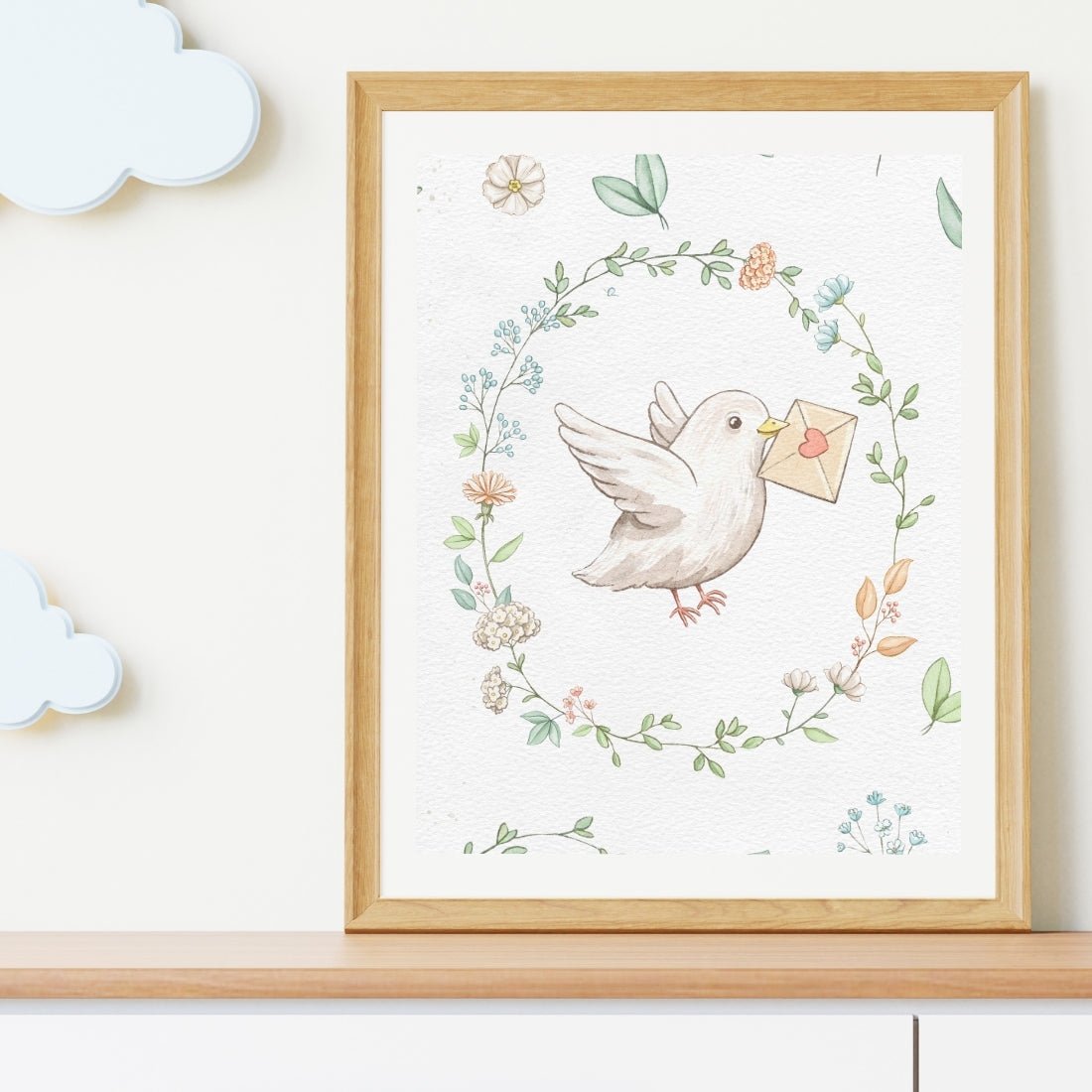 Vintage Fugl Plakat Print Material - Printso
