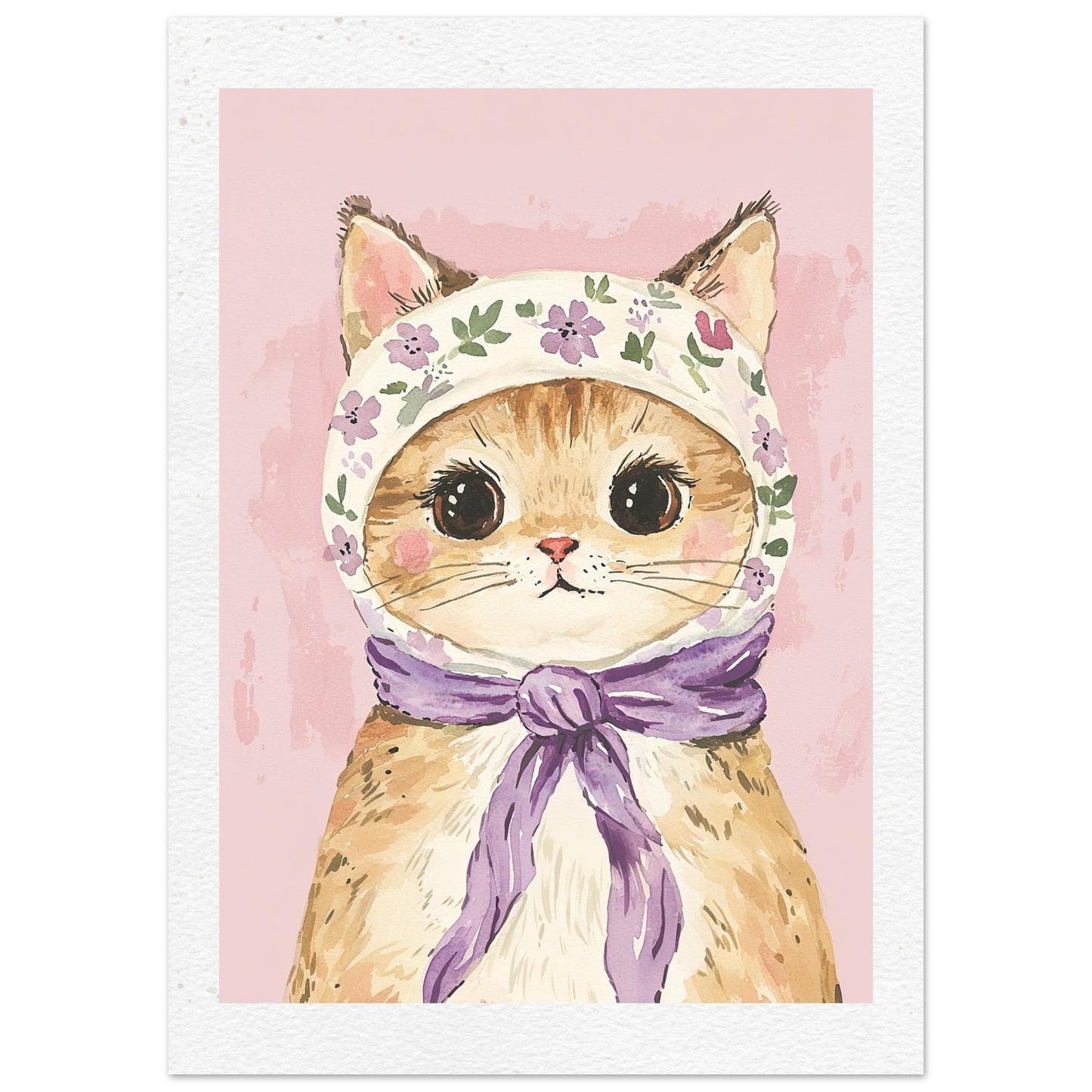 Vintage Kattepus Plakat Print Material - Printso