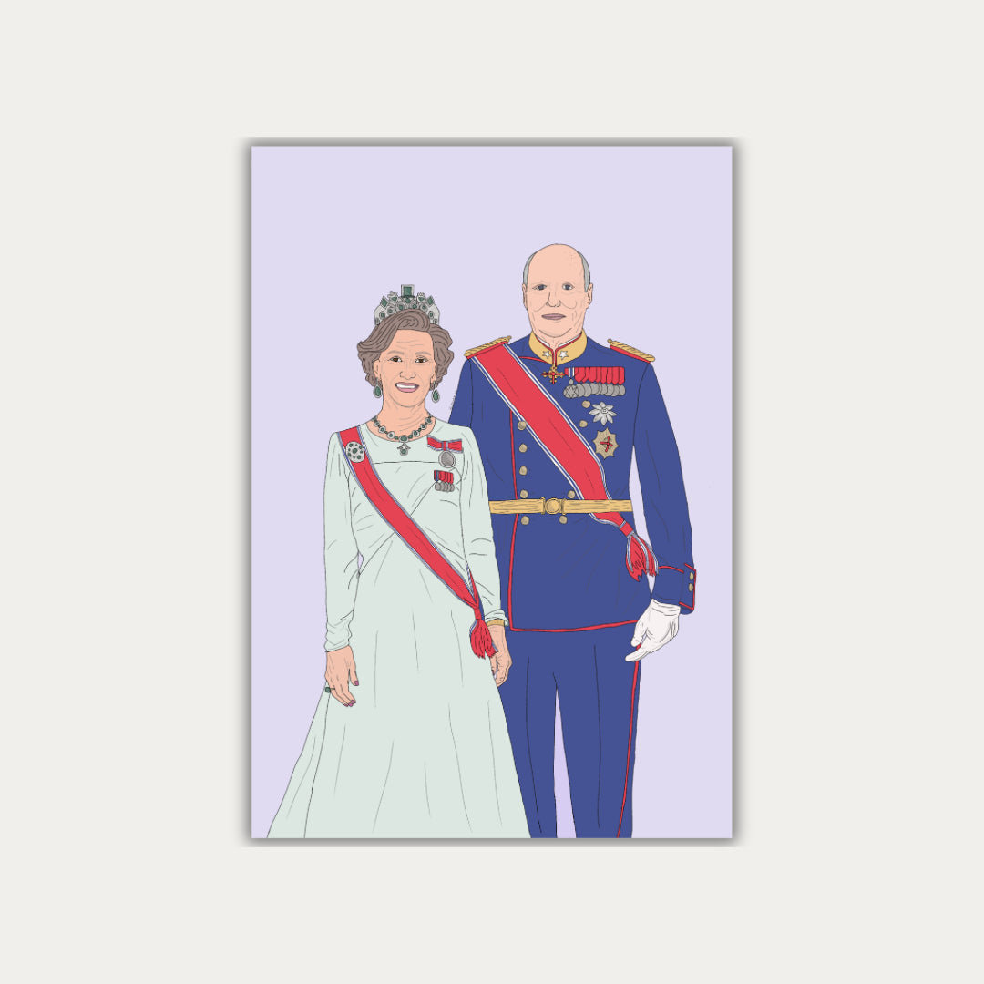 Kongeparet Sonja & Harald Plakat