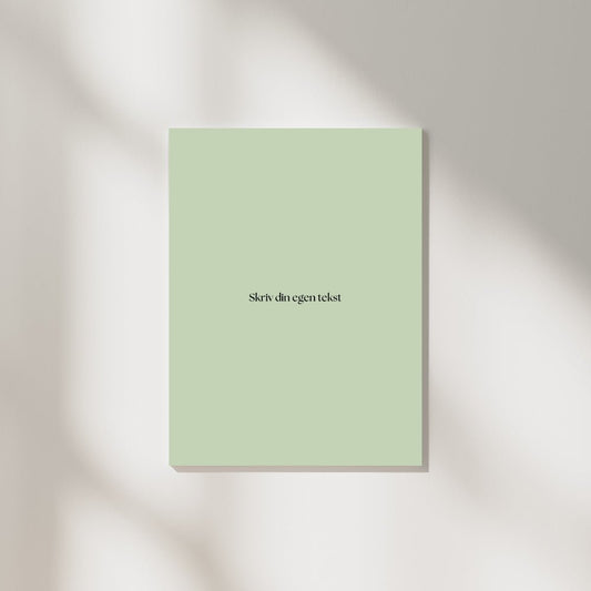 Egen Tekst Plakat Print Material - Printso