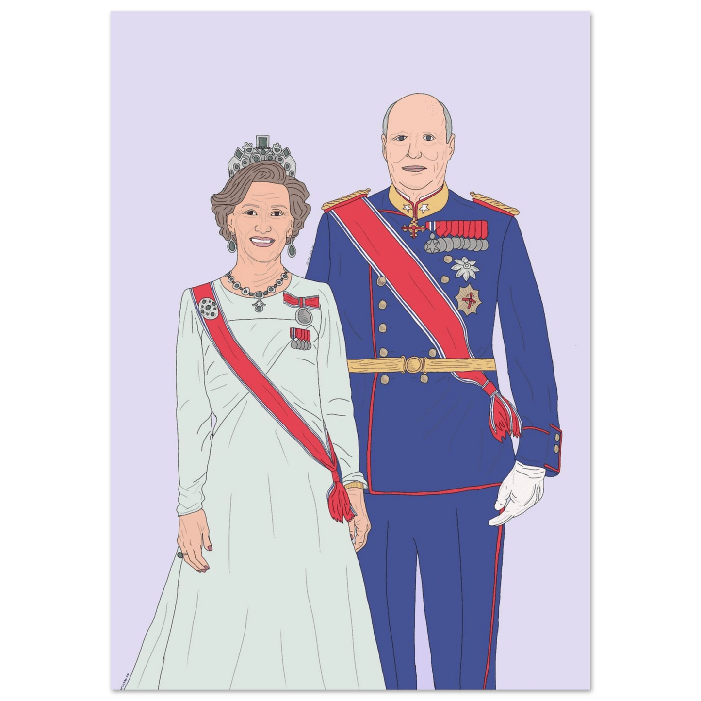 Kongeparet Print Material - Printso