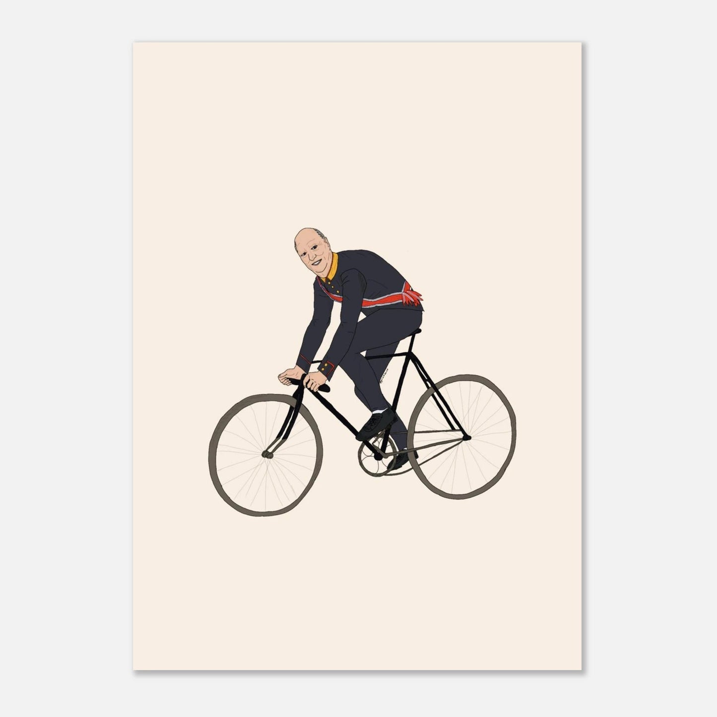 Syklende Kong Harald Print Material - Printso