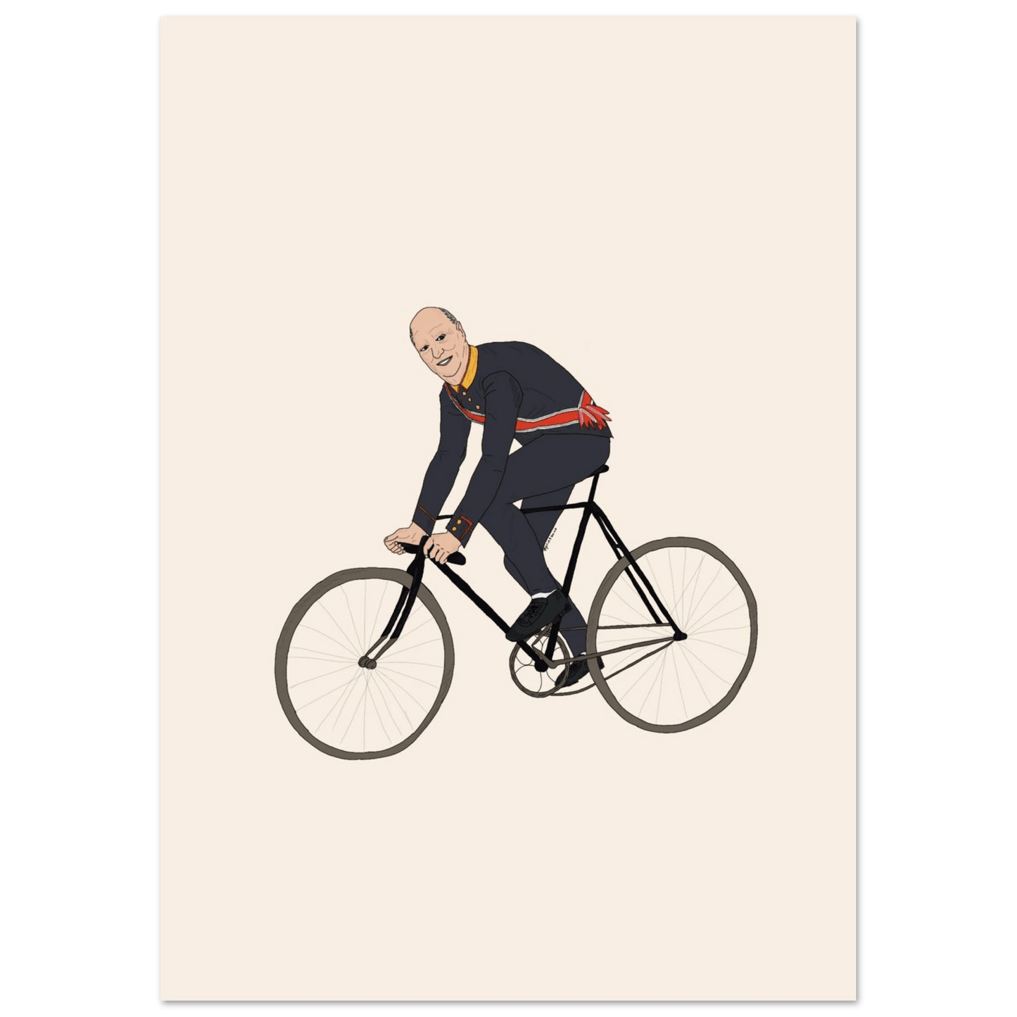 Syklende Kong Harald Print Material - Printso