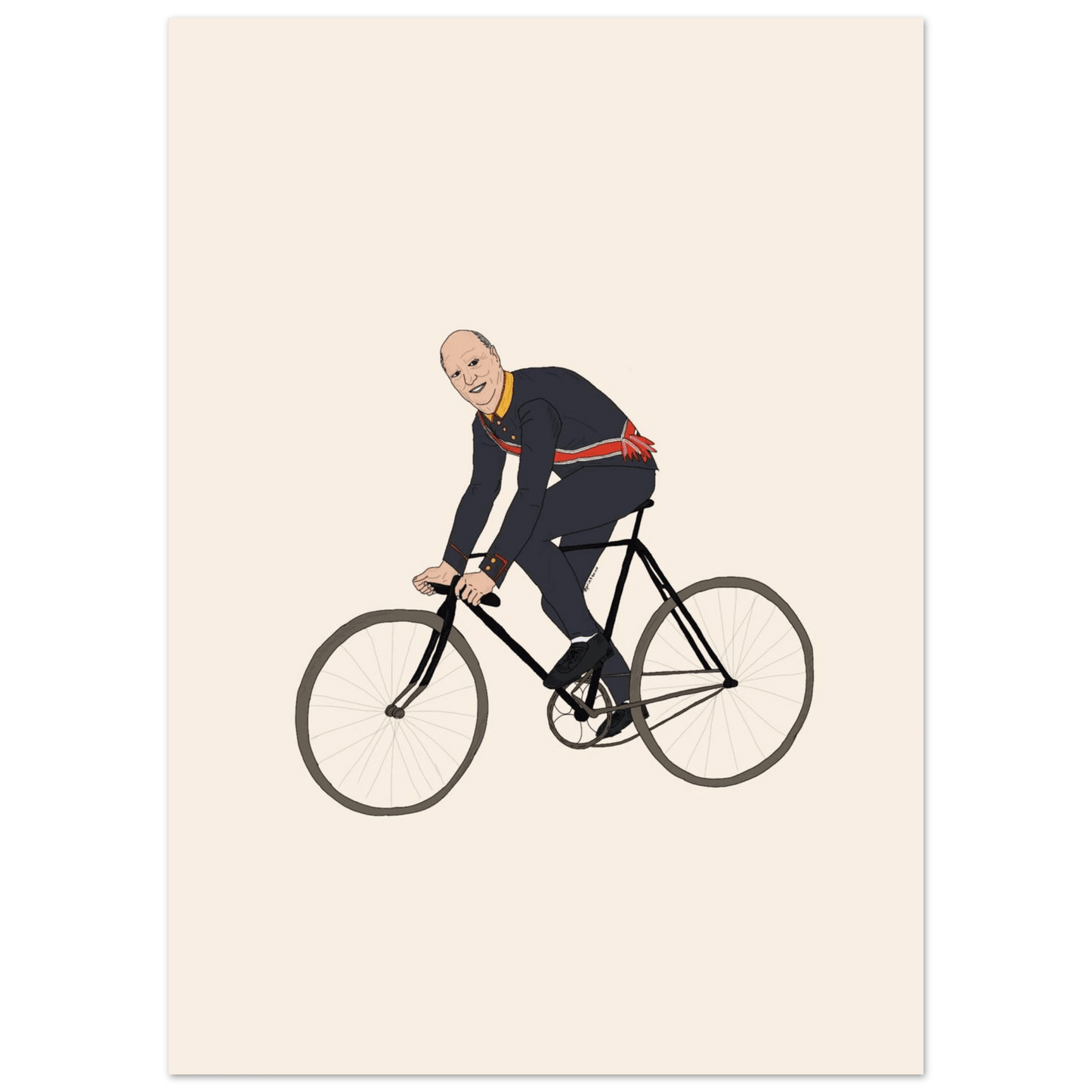 Syklende Kong Harald Print Material - Printso