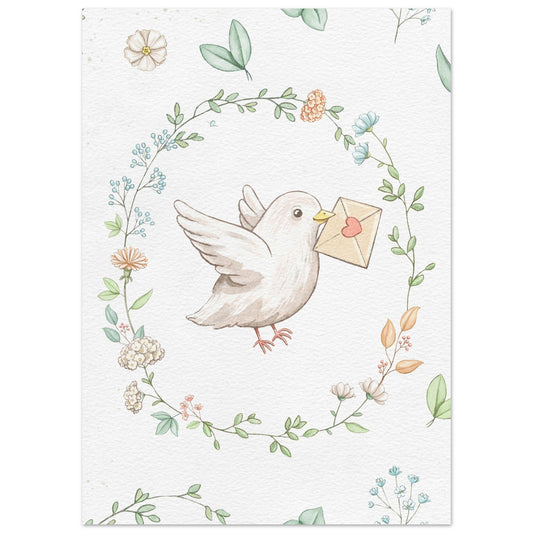 Vintage Fugl Plakat Print Material - Printso