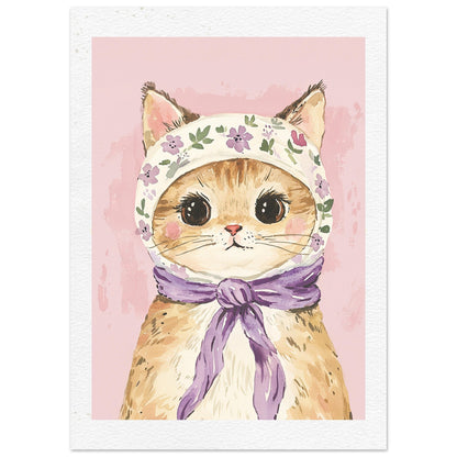 Vintage Kattepus Plakat Print Material - Printso