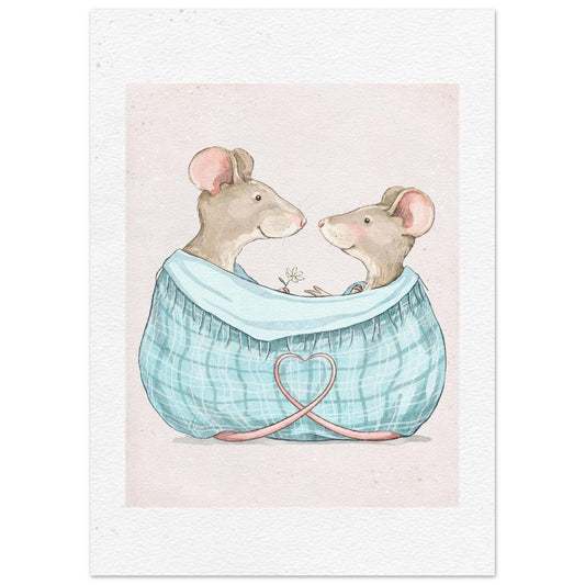 Vintage Mus Par Plakat Print Material - Printso