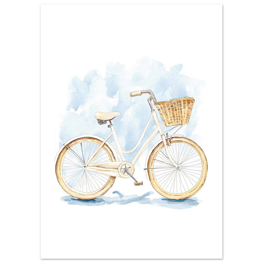 Vintage Sykkel Plakat Print Material - Printso